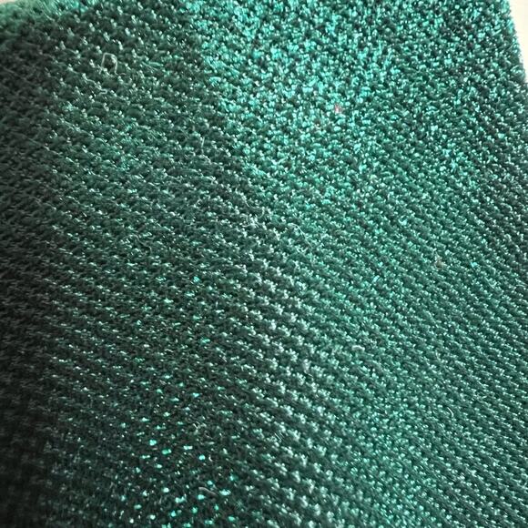 June & Hudson Jumpsuit MEDIUM Emerald Green Velvet Dolman Ankle V-Neck Holiday - Picture 13 of 13
